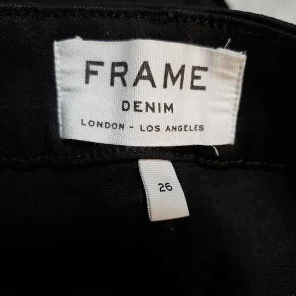 Frame Le Crop Mini Boot Jeans color Herring 'BLACK